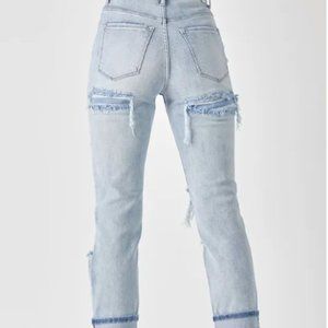 Risen distressed jeans size 15